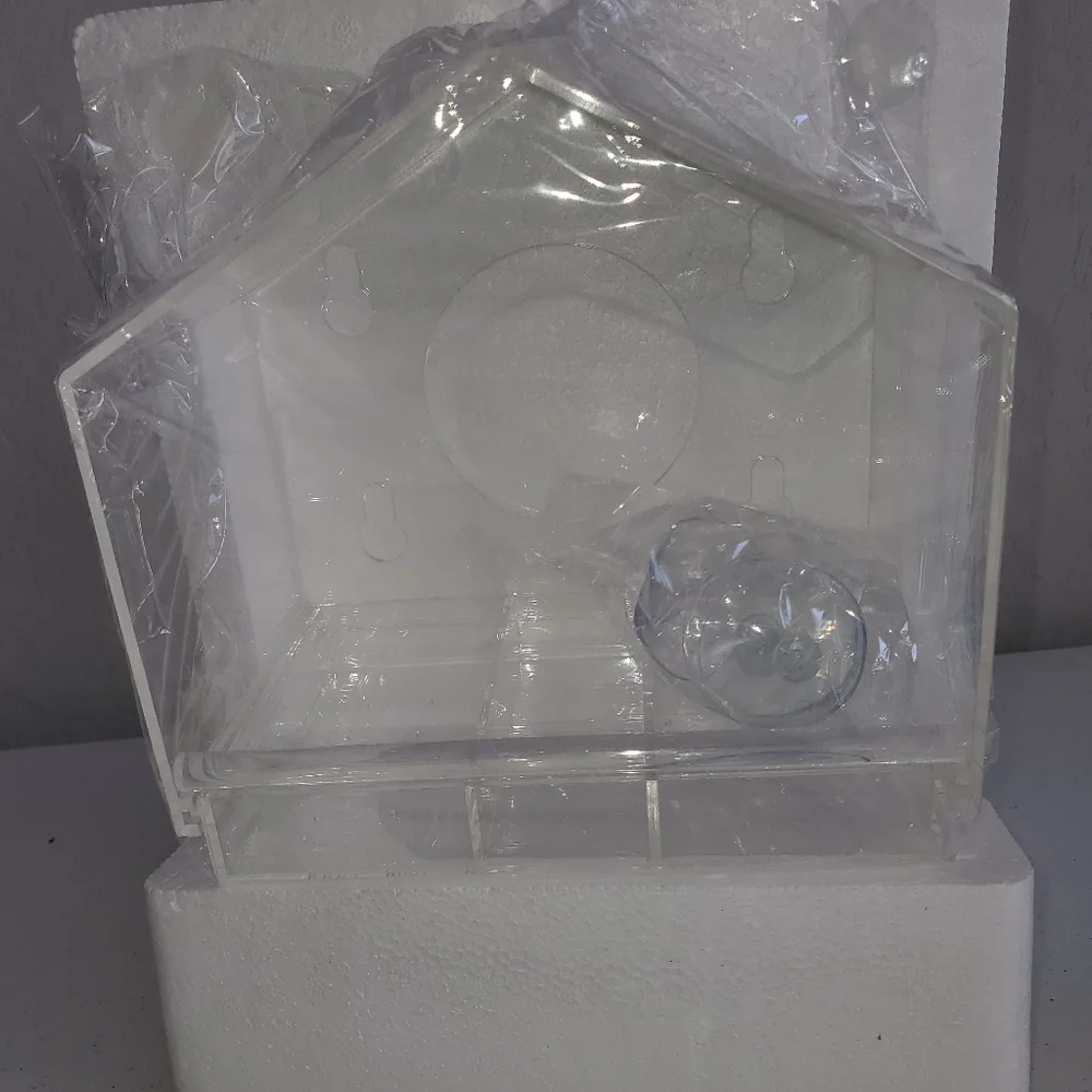 Clear Bird Feeder/House